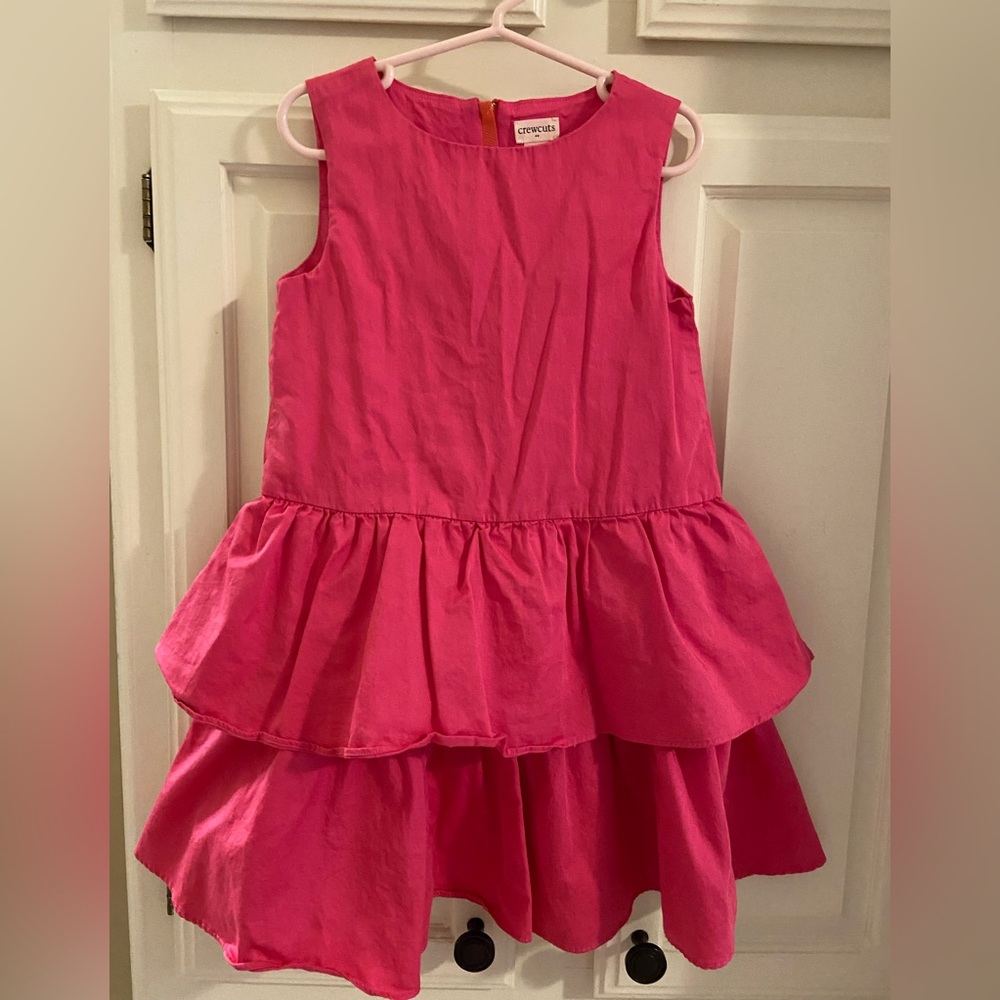 Crewcuts Pink tiered dress. Size 6. Great condition. Needs a little iron!